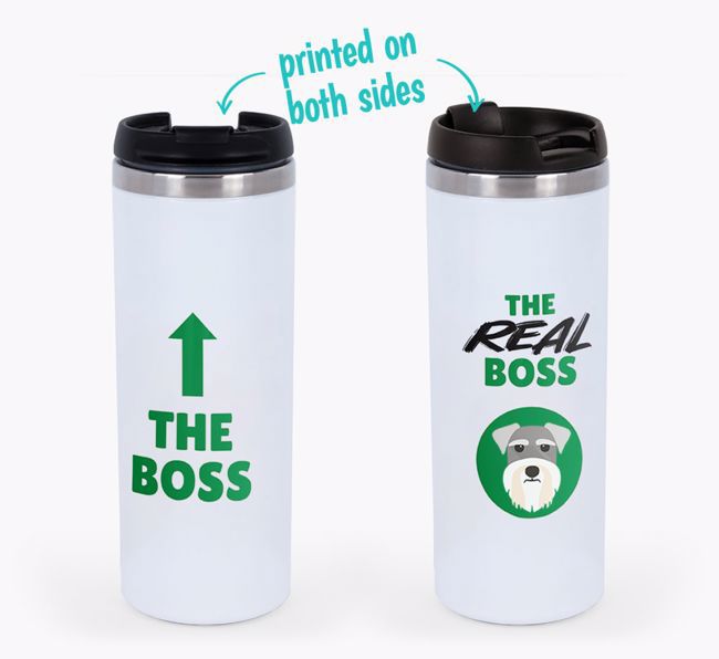 'The Boss' - Personalised {breedFullName} Travel Mug