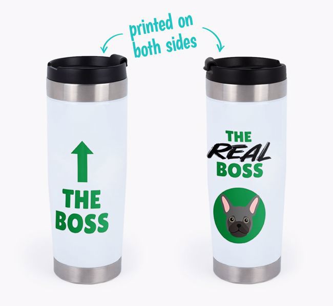 'The Boss' - Personalized {breedFullName} Travel Mug