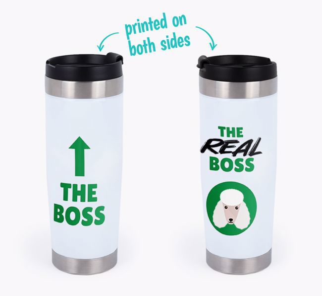 'The Boss' - Personalized {breedFullName} Travel Mug