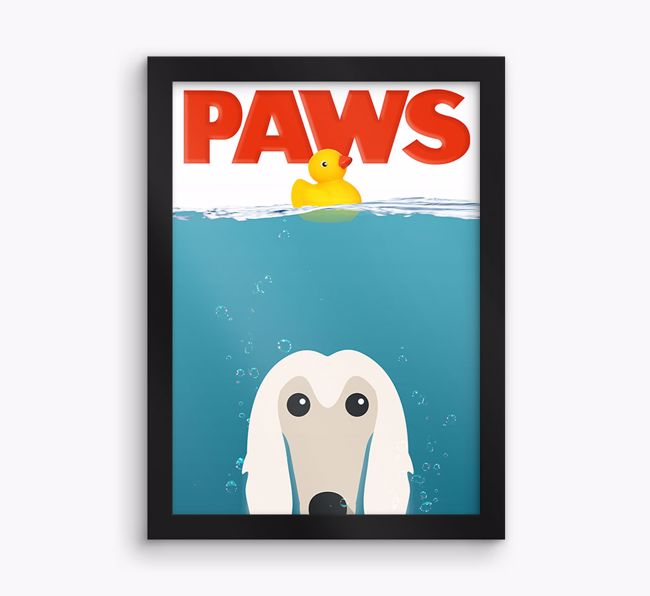 'Paws' - Personalised {breedFullName} Framed Print