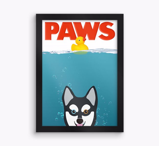 'Paws' - Personalised {breedFullName} Framed Print