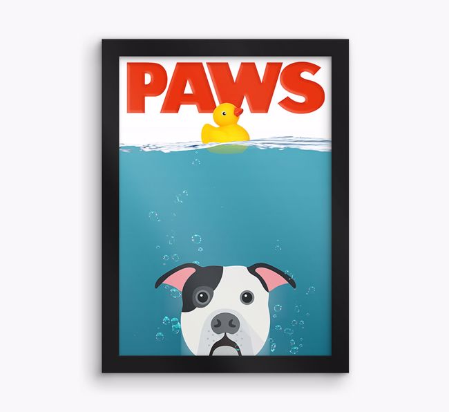 'Paws' - Personalised {breedFullName} Framed Print