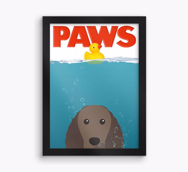 'Paws' - Personalised {breedFullName} Framed Print