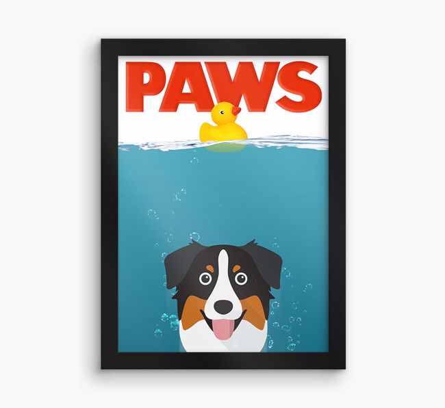 'Paws' - Personalised {breedFullName} Framed Print