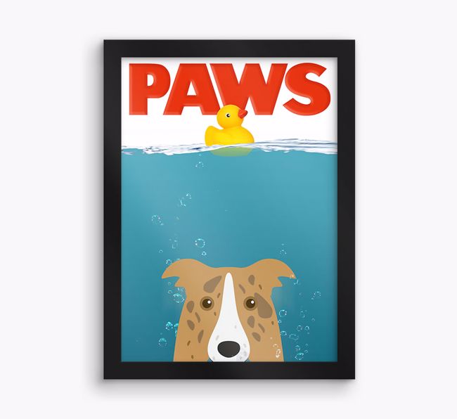 'Paws' - Personalised {breedFullName} Framed Print