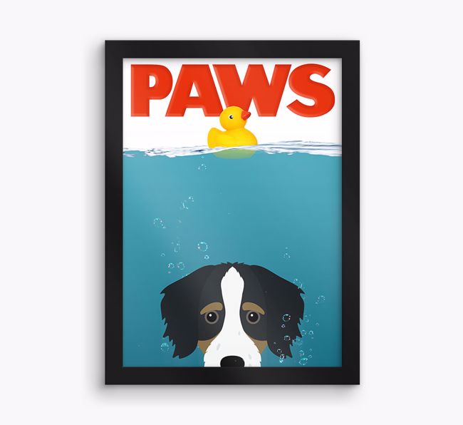 'Paws' - Personalised {breedFullName} Framed Print