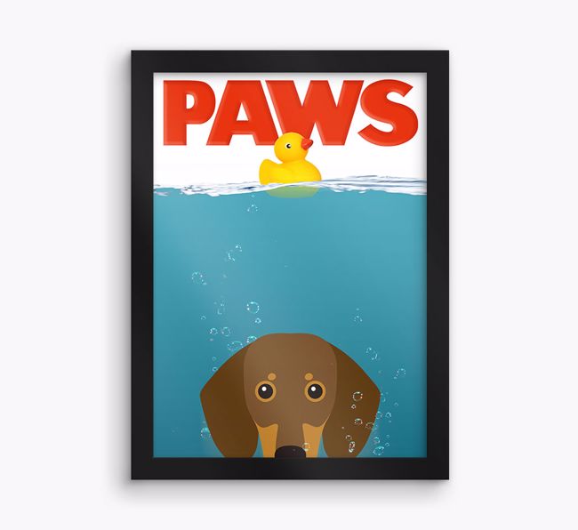 'Paws' - Personalised {breedFullName} Framed Print