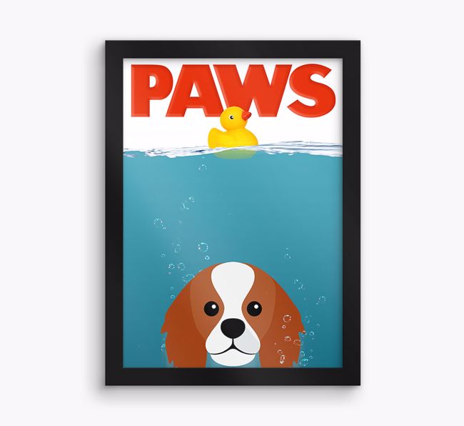 'Paws' - Personalised {breedFullName} Framed Print