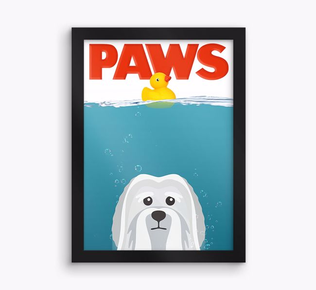 'Paws' - Personalised {breedFullName} Framed Print