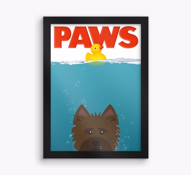 'Paws' - Personalised {breedFullName} Framed Print