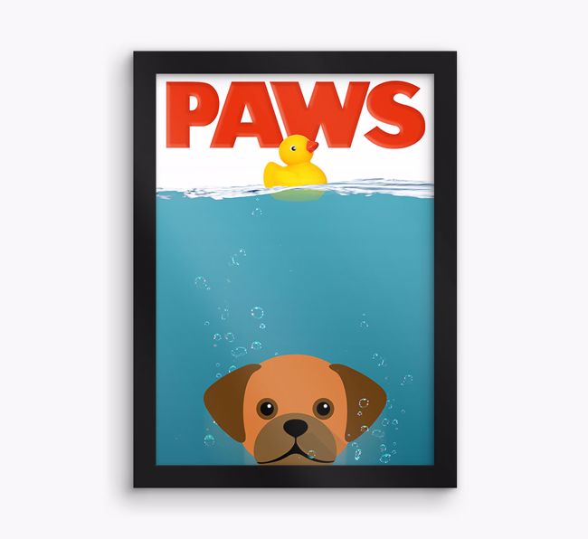 'Paws' - Personalised {breedFullName} Framed Print