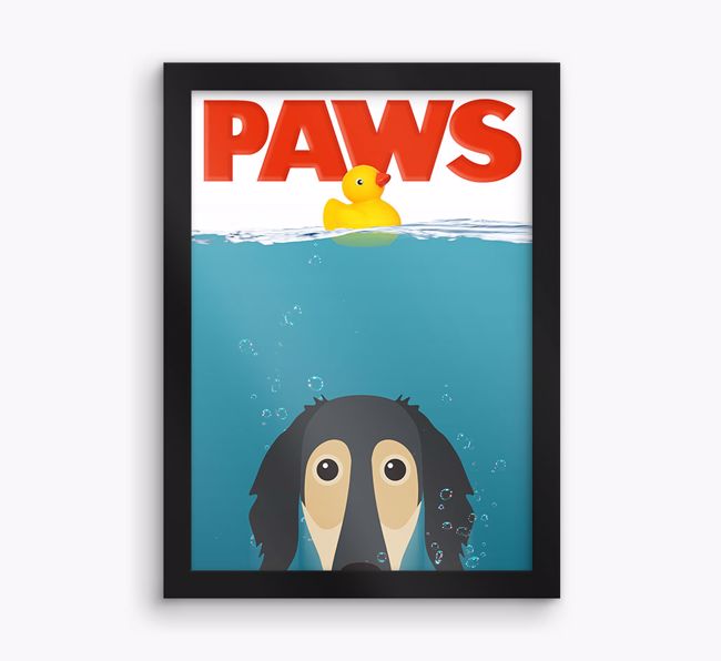 'Paws' - Personalised {breedFullName} Framed Print