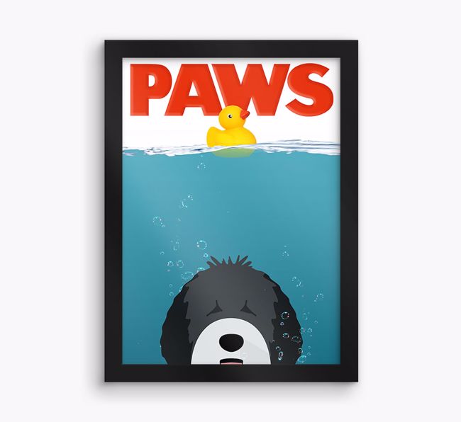 'Paws' - Personalised {breedFullName} Framed Print