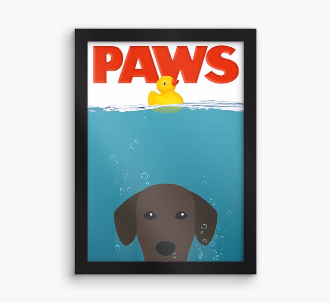 'Paws' - Personalised {breedFullName} Framed Print