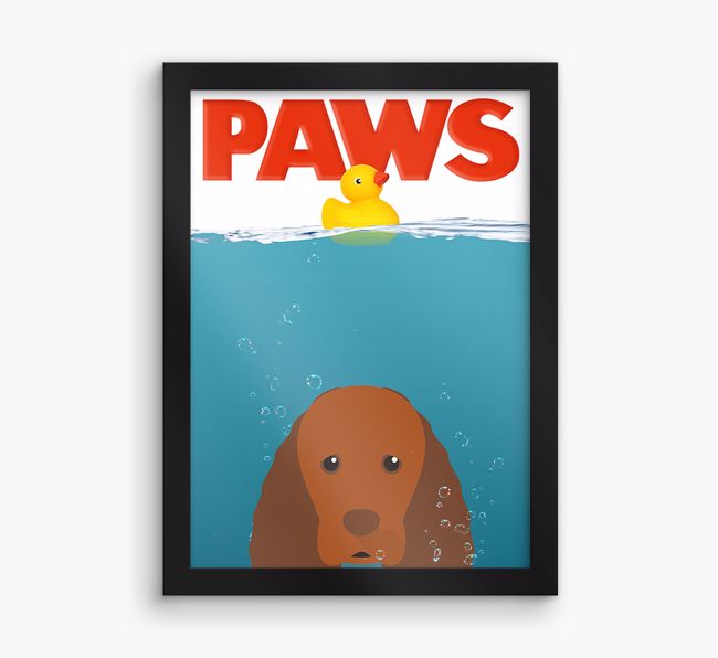 'Paws' - Personalised {breedFullName} Framed Print