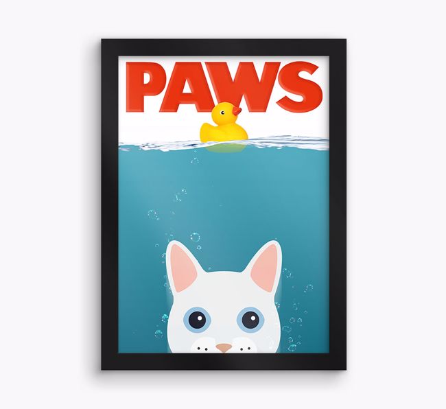 'Paws' - Personalised {breedCommonName} Framed Print 