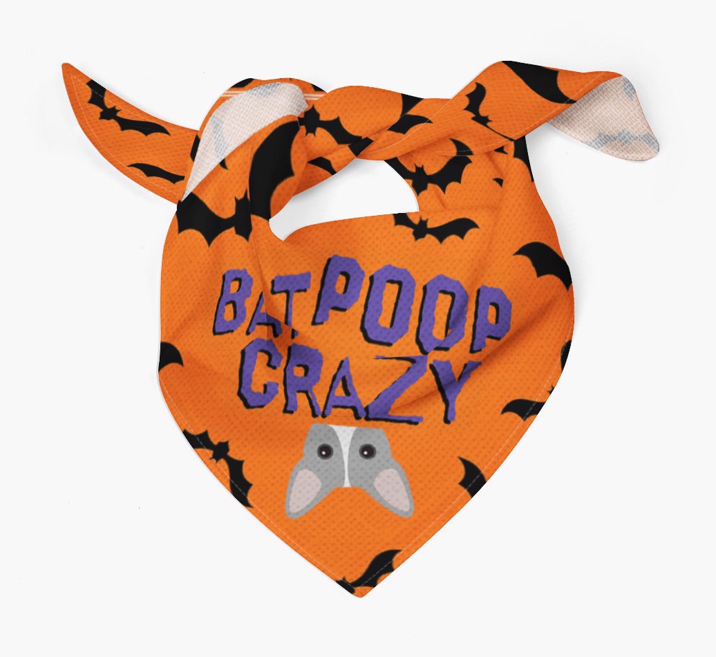 'Bat Poop Crazy' - Personalized {breedFullName} Bandana