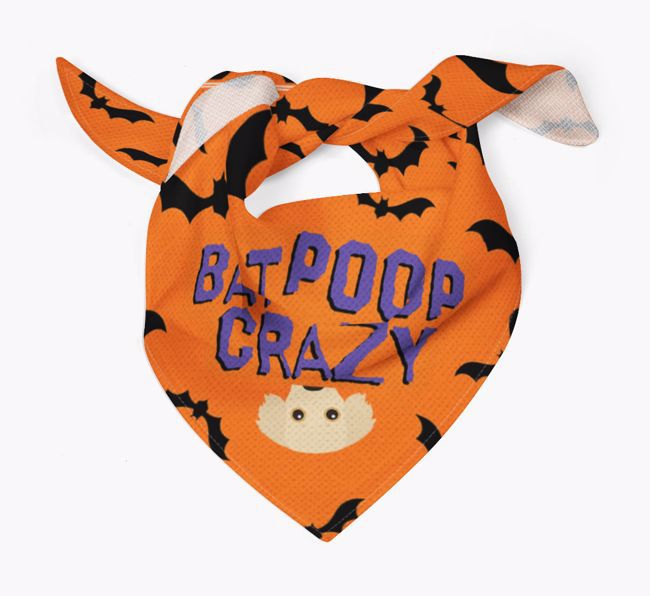 'Bat Poop Crazy' - Personalised {breedFullName} Bandana