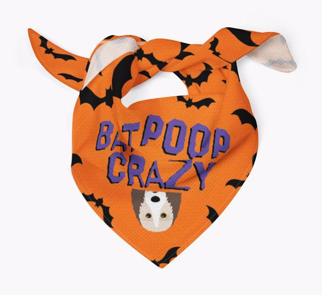 'Bat Poop Crazy' - Personalised {breedFullName} Bandana