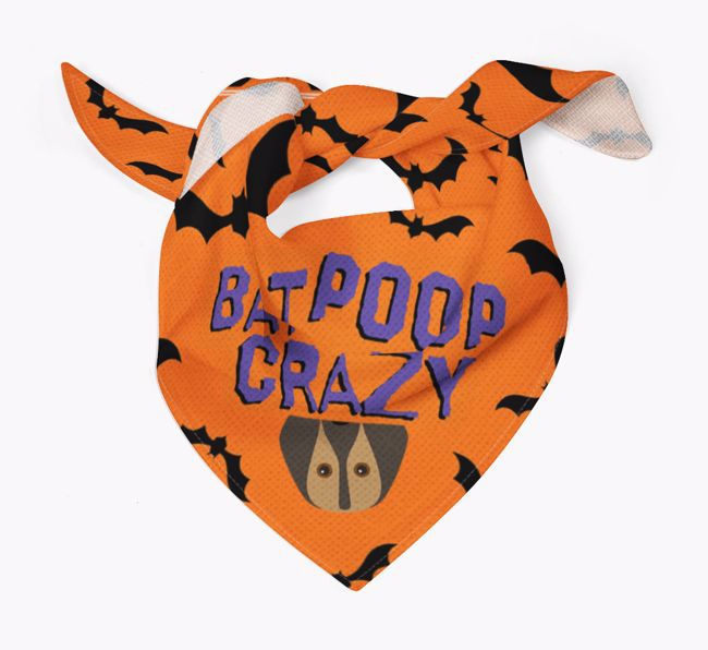 'Bat Poop Crazy' - Personalised {breedFullName} Bandana