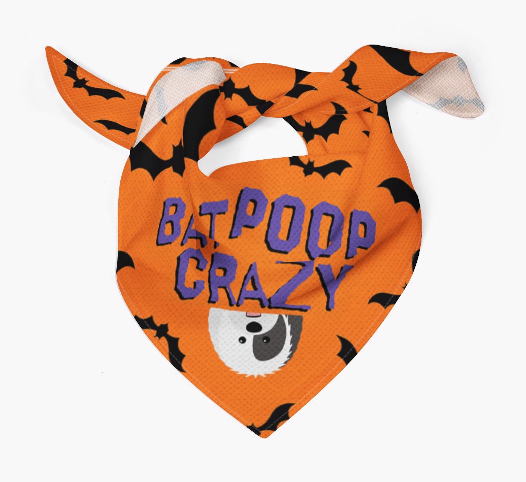 'Bat Poop Crazy' - Personalised {breedFullName} Bandana