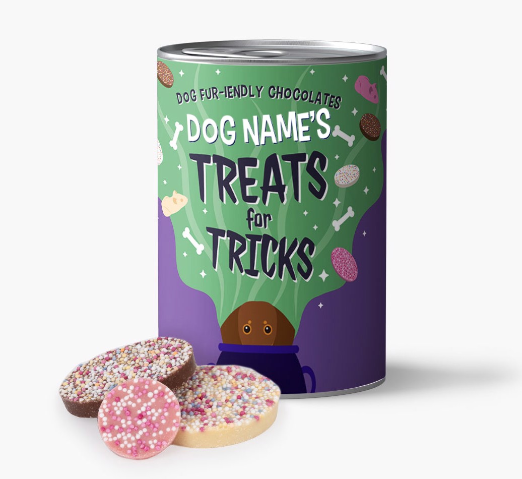 'Treats for Tricks' - Personalised Dog-Friendly Chocolate'