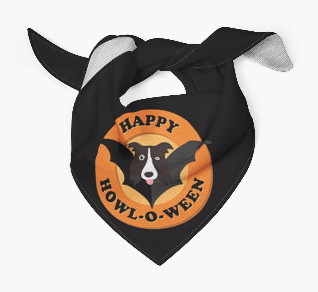 'Happy Howl-o-ween' - Personalised {breedFullName} Bandana