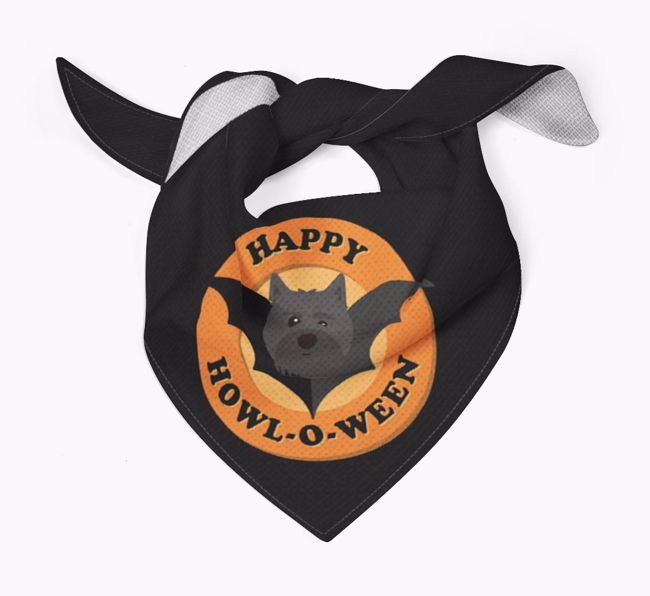 'Happy Howl-o-ween' - Personalised {breedFullName} Bandana