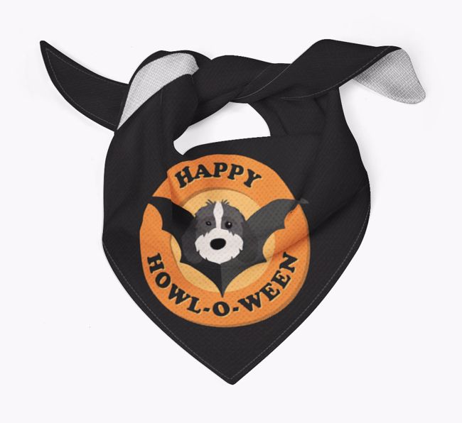 'Happy Howl-o-ween' - Personalised {breedFullName} Bandana