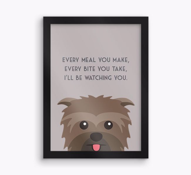 'Every Meal You Make' - Personalised {breedFullName} Framed Print