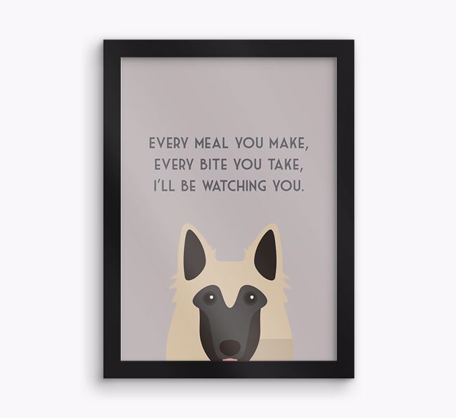 'Every Meal You Make' - Personalised {breedFullName} Framed Print