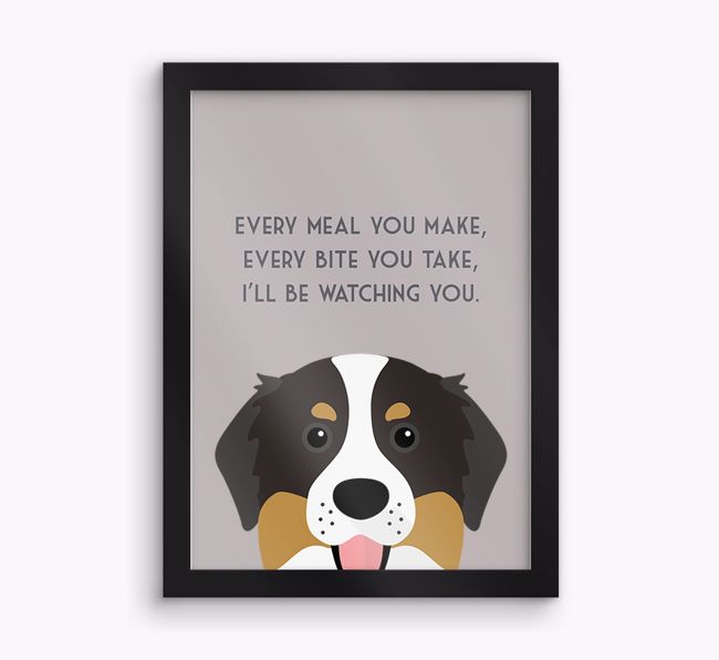 'Every Meal You Make' - Personalised {breedFullName} Framed Print