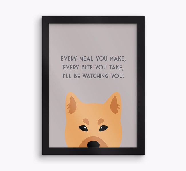 'Every Meal You Make' - Personalised {breedFullName} Framed Print