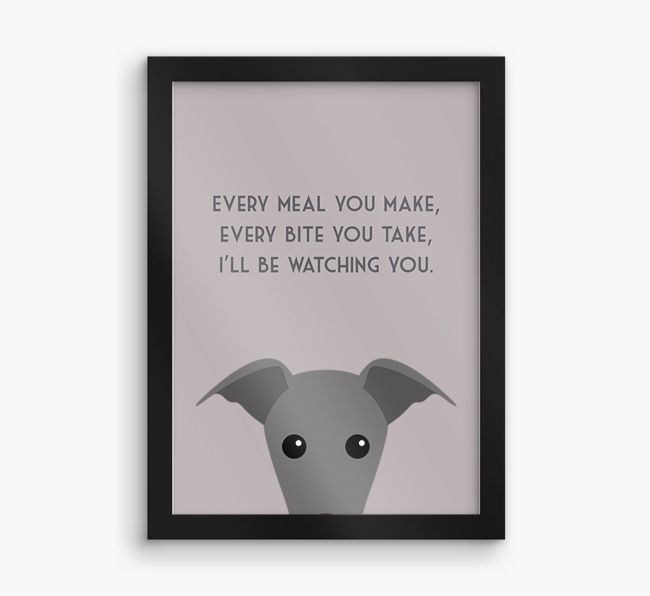 'Every Meal You Make' - Personalised {breedFullName} Framed Print