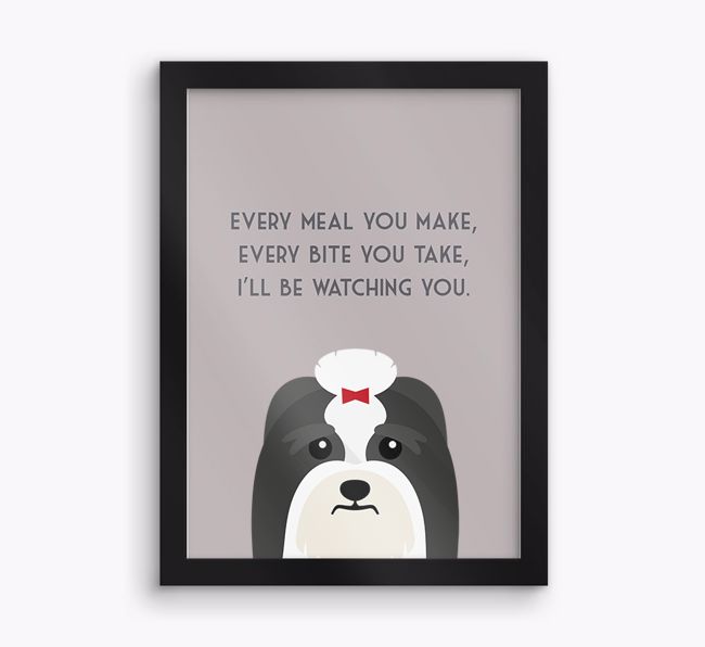 'Every Meal You Make' - Personalised {breedFullName} Framed Print