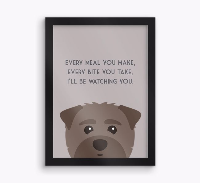 'Every Meal You Make' - Personalised {breedFullName} Framed Print