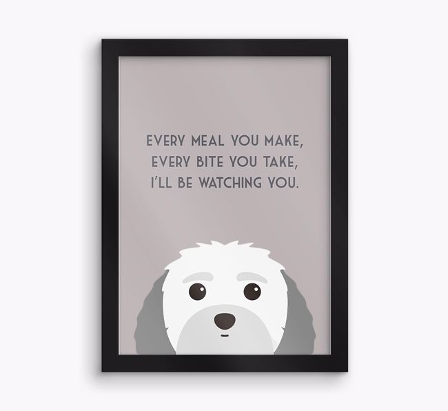 'Every Meal You Make' - Personalised {breedFullName} Framed Print