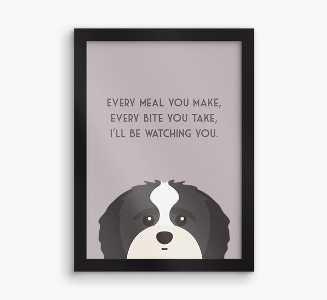 'Every Meal You Make' - Personalised {breedFullName} Framed Print