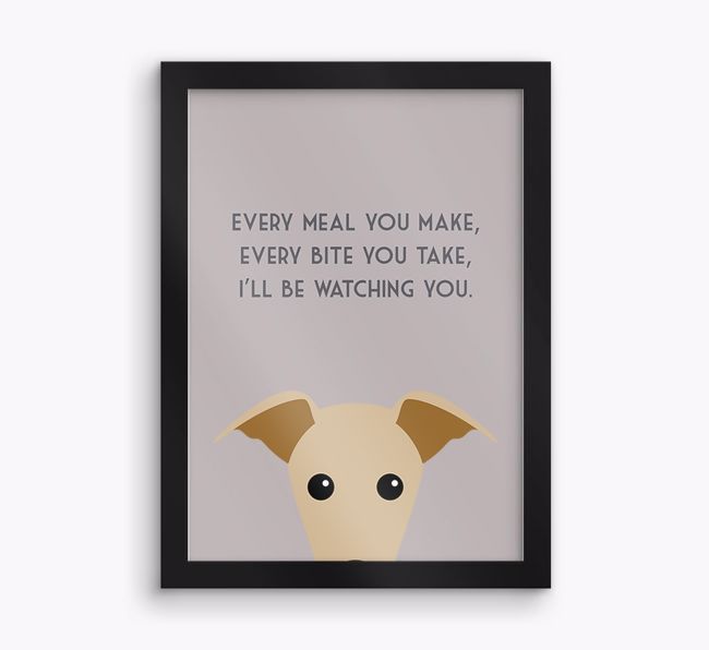 'Every Meal You Make' - Personalised {breedFullName} Framed Print