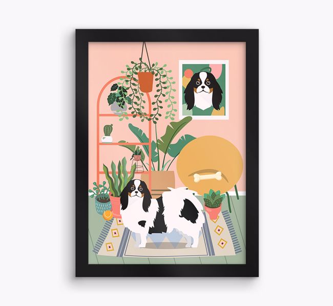 'Jungle Room' - Personalised {breedFullName} Framed Print 
