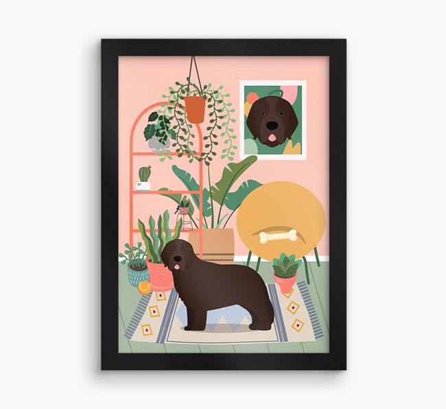 'Jungle Room' - Personalised {breedFullName} Framed Print 