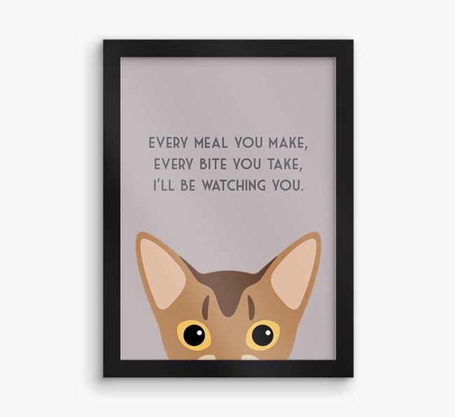 'Every Meal You Make' - Personalised {breedFullName} Framed Print