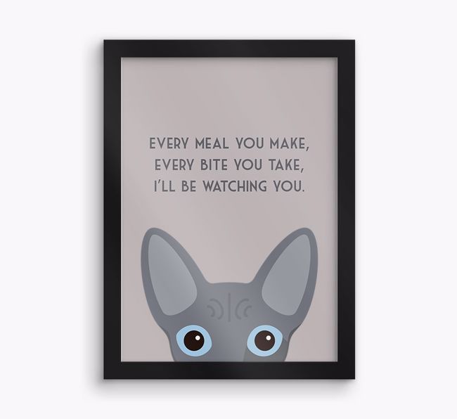 'Every Meal You Make' - Personalised {breedFullName} Framed Print