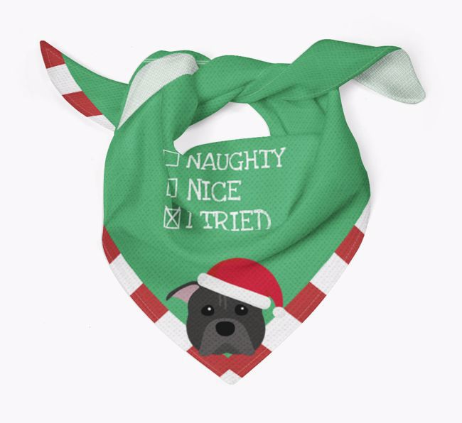 Christmas Checkbox: Personalised {breedFullName} Bandana