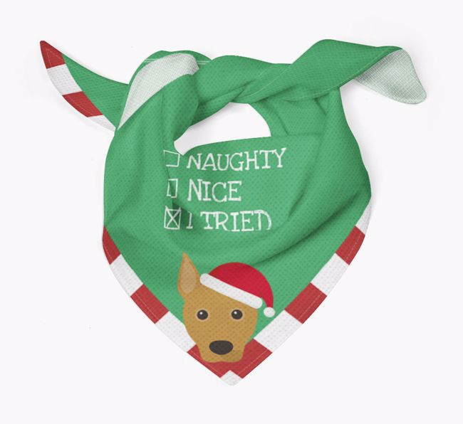 Christmas Checkbox: Personalised {breedFullName} Bandana