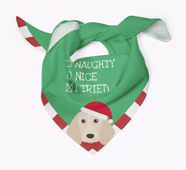 Christmas Checkbox: Personalised {breedFullName} Bandana