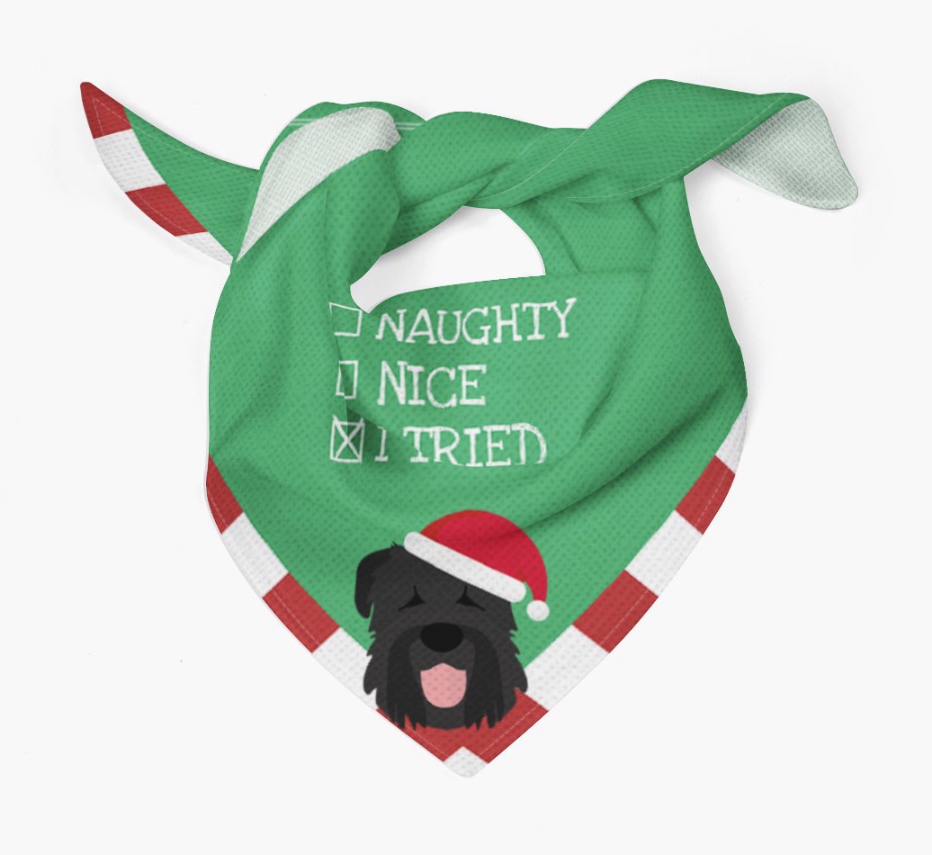 'Christmas Checkbox' - Personalized {breedFullName} Bandana