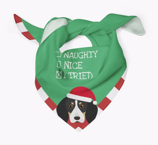 Christmas Checkbox: Personalized {breedFullName} Bandana