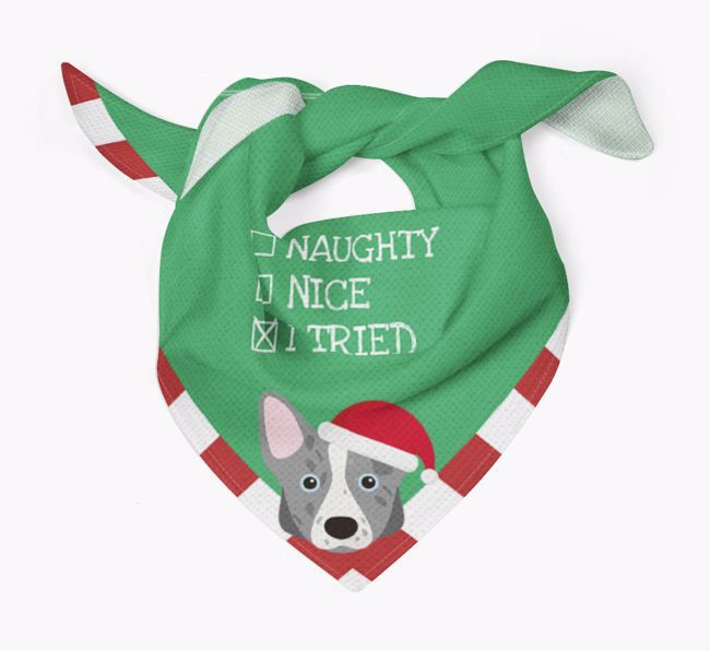 Christmas Checkbox: Personalized {breedFullName} Bandana