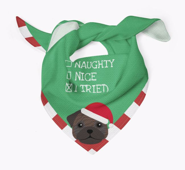 Christmas Checkbox: Personalized {breedFullName} Bandana